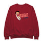 Betty Boop Surf Red Stripe Board Men's Sweatshirt