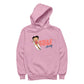 Betty Boop Surf Red Stripe Board Women's Hooded Sweatshirt