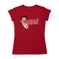 Betty Boop Surf Red Stripe Board Women's T-Shirt