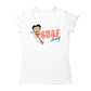 Betty Boop Surf Red Stripe Board Women's T-Shirt