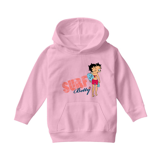 Betty Boop Surf Wink Kids Hooded Sweatshirt