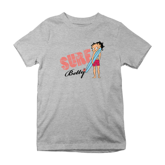 Betty Boop Surf Board Pose Kids T-Shirt