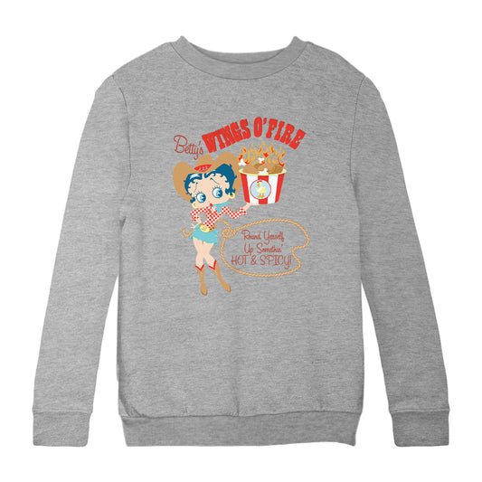 Betty Boop Hot & Spicy Kids Sweatshirt