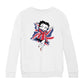 Betty Boop UK Union Flag Dress Kids Sweatshirt