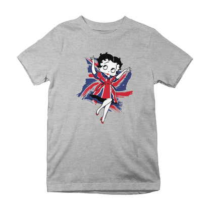 Betty Boop UK Union Flag Dress Kids T-Shirt