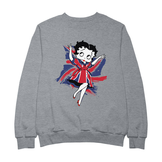 Betty Boop UK Union Flag Dress Men's Sweatshirt