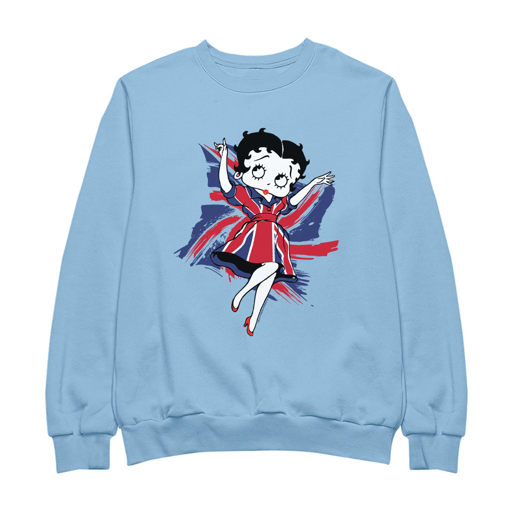 Betty Boop UK Union Flag Dress Women's Sweatshirt