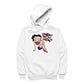 Betty Boop UK Union Jack Flag Clothing Men's Hooded Sweatshirt