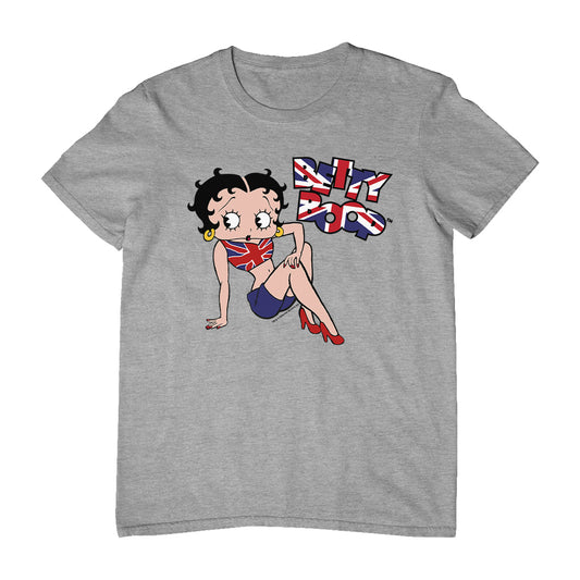 Betty Boop UK Union Jack Flag Clothing Men's T-Shirt