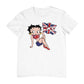 Betty Boop UK Union Jack Flag Clothing Men's T-Shirt