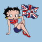 Betty Boop UK Union Jack Flag Clothing Women's Sweatshirt