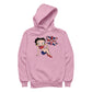 Betty Boop UK Union Jack Flag Clothing Women's Hooded Sweatshirt
