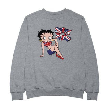 Betty Boop UK Union Jack Flag Clothing Women's Sweatshirt