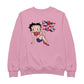 Betty Boop UK Union Jack Flag Clothing Women's Sweatshirt