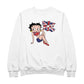 Betty Boop UK Union Jack Flag Clothing Women's Sweatshirt