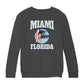 Betty Boop Miami Florida Surf Scene Kids Sweatshirt