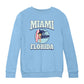 Betty Boop Miami Florida Surf Scene Kids Sweatshirt