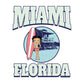 Betty Boop Miami Florida Surf Scene Women's T-Shirt