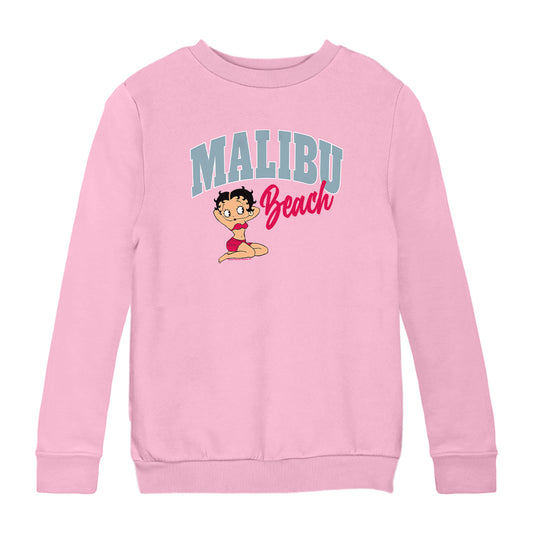Betty Boop Malibu Beach Kids Sweatshirt