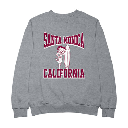 Betty Boop Santa Monica California Surf Men's Sweatshirt