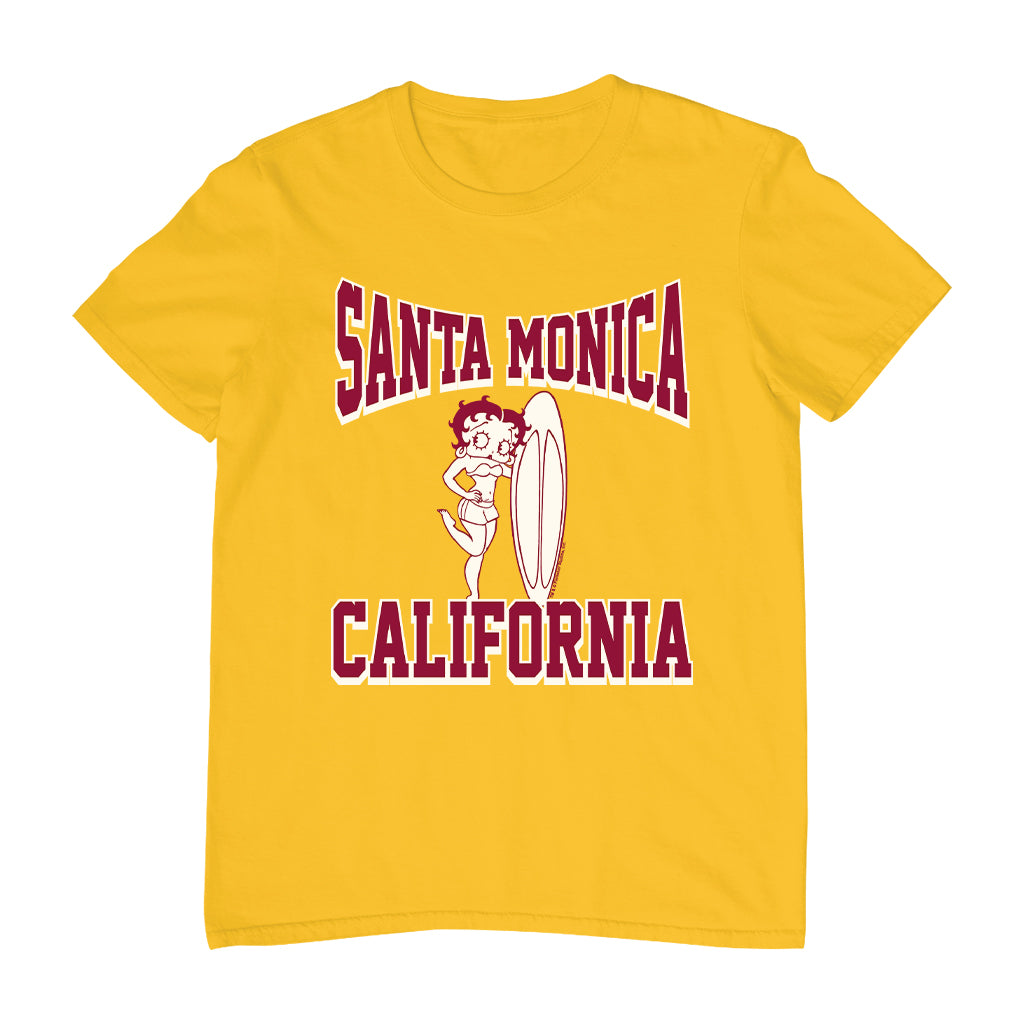 Betty Boop Santa Monica California Surf Men's T-Shirt