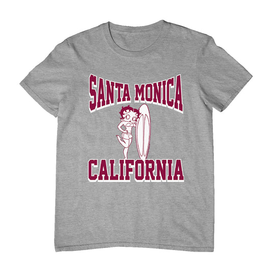 Betty Boop Santa Monica California Surf Men's T-Shirt