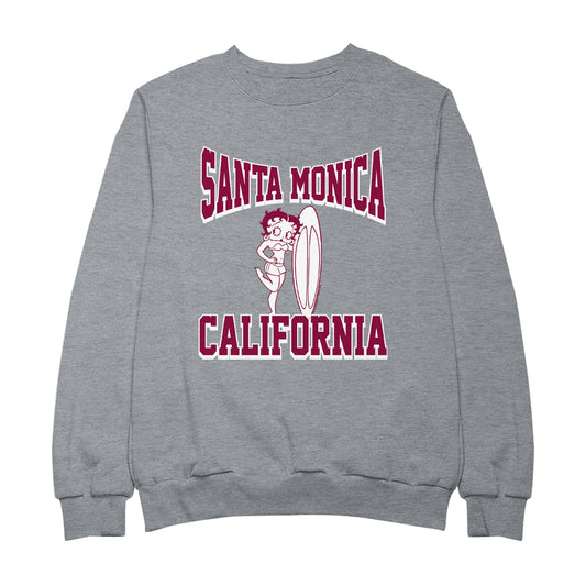 Betty Boop Santa Monica California Surf Women's Sweatshirt