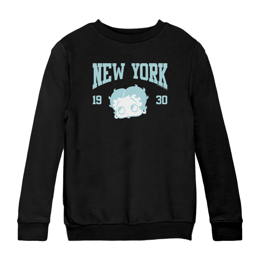 Betty Boop New York 1930 Kids Sweatshirt