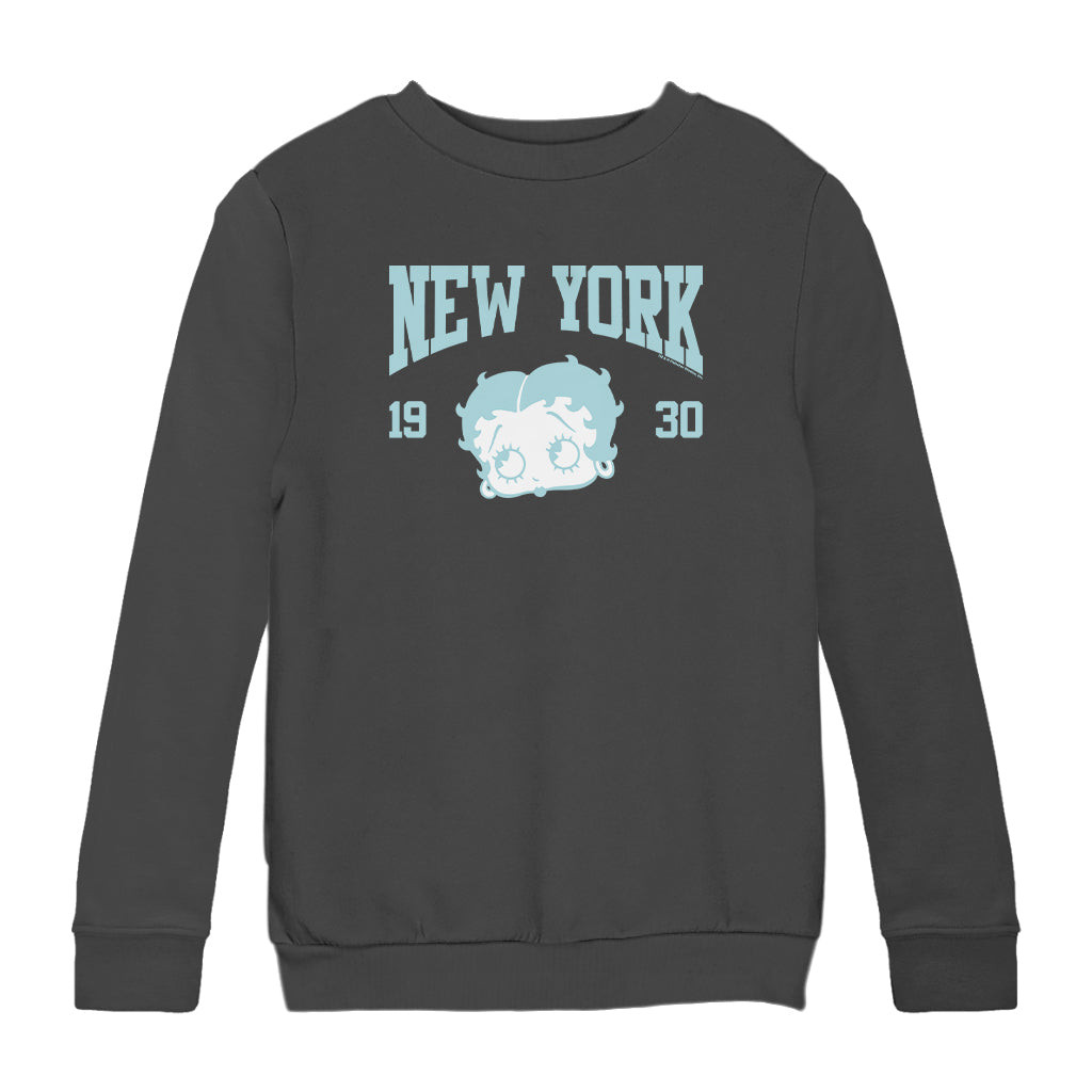 Betty Boop New York 1930 Kids Sweatshirt