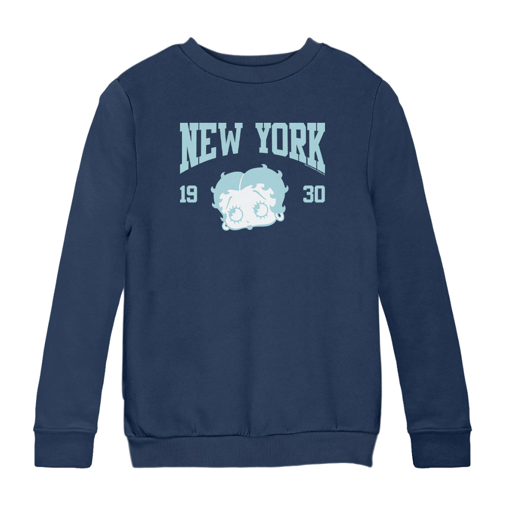 Betty Boop New York 1930 Kids Sweatshirt