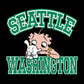 Betty Boop Pudgy Seattle Washington Men's Sweatshirt