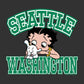 Betty Boop Pudgy Seattle Washington Men's Sweatshirt