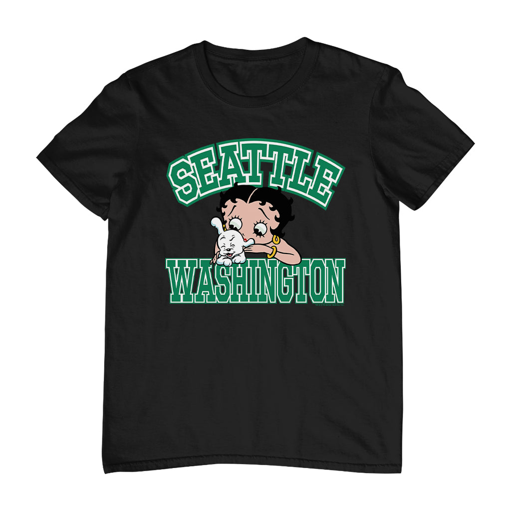 Betty Boop Pudgy Seattle Washington Men's T-Shirt