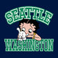 Betty Boop Pudgy Seattle Washington Women's Sweatshirt