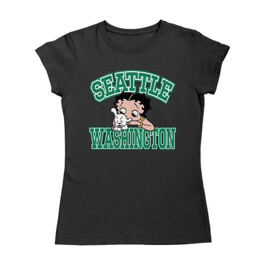 Betty Boop Pudgy Seattle Washington Women's T-Shirt