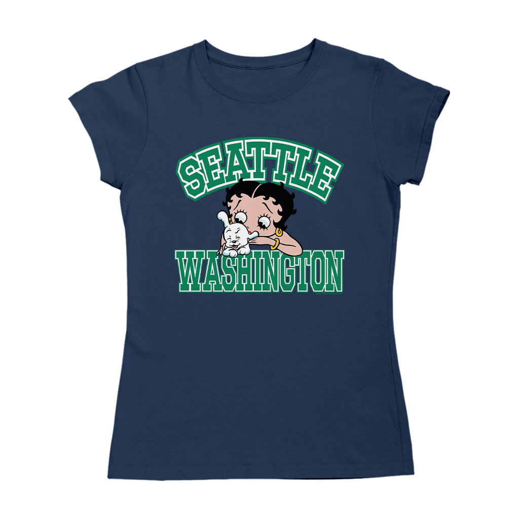 Betty Boop Pudgy Seattle Washington Women's T-Shirt