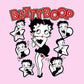 Betty Boop Hearts And Stars Poses Men's Hooded Sweatshirt