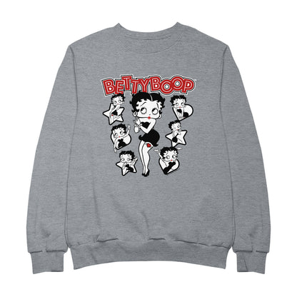 Betty Boop Hearts And Stars Poses Women's Sweatshirt