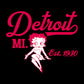 Betty Boop Detroit MI. Est 1930 Men's Sweatshirt