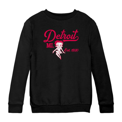 Betty Boop Detroit MI. Est 1930 Kids Sweatshirt