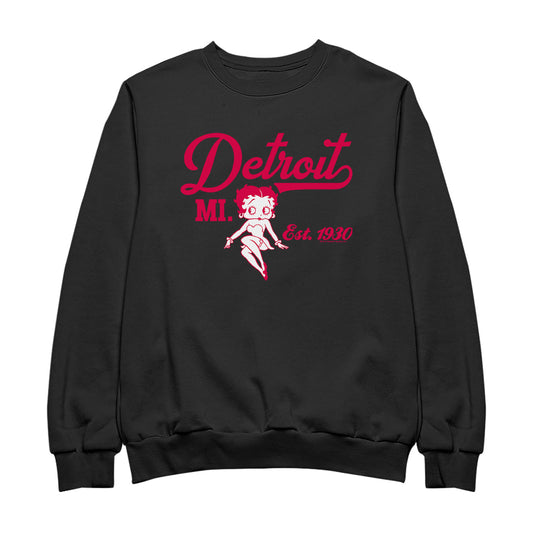 Betty Boop Detroit MI. Est 1930 Men's Sweatshirt