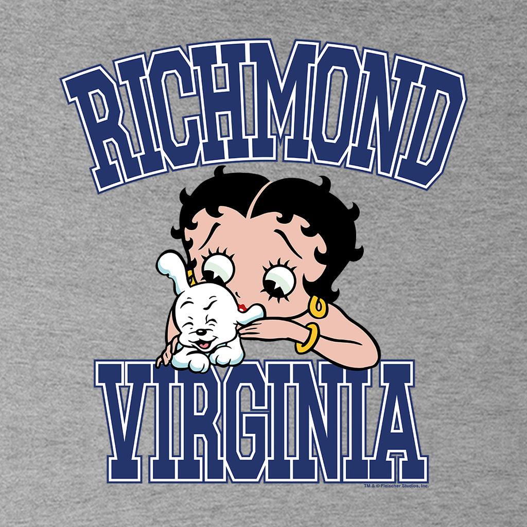 Betty Boop Richmond Virginia Kids Hooded Sweatshirt