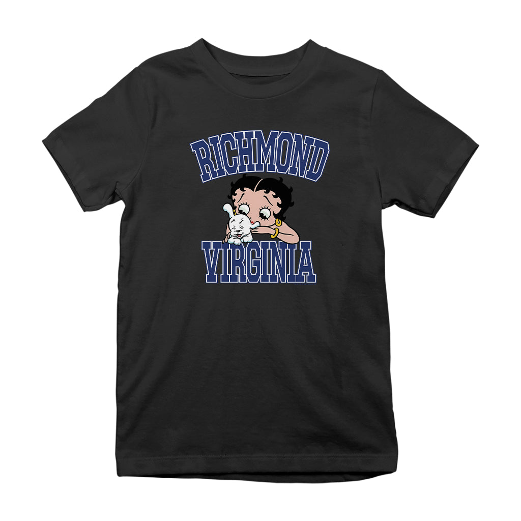 Betty Boop Richmond Virginia Kids T-Shirt
