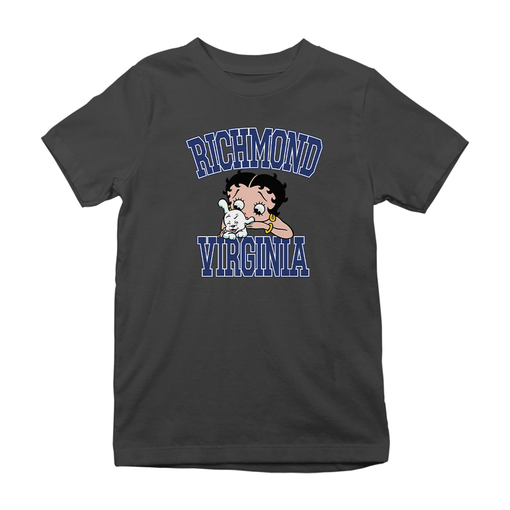 Betty Boop Richmond Virginia Kids T-Shirt