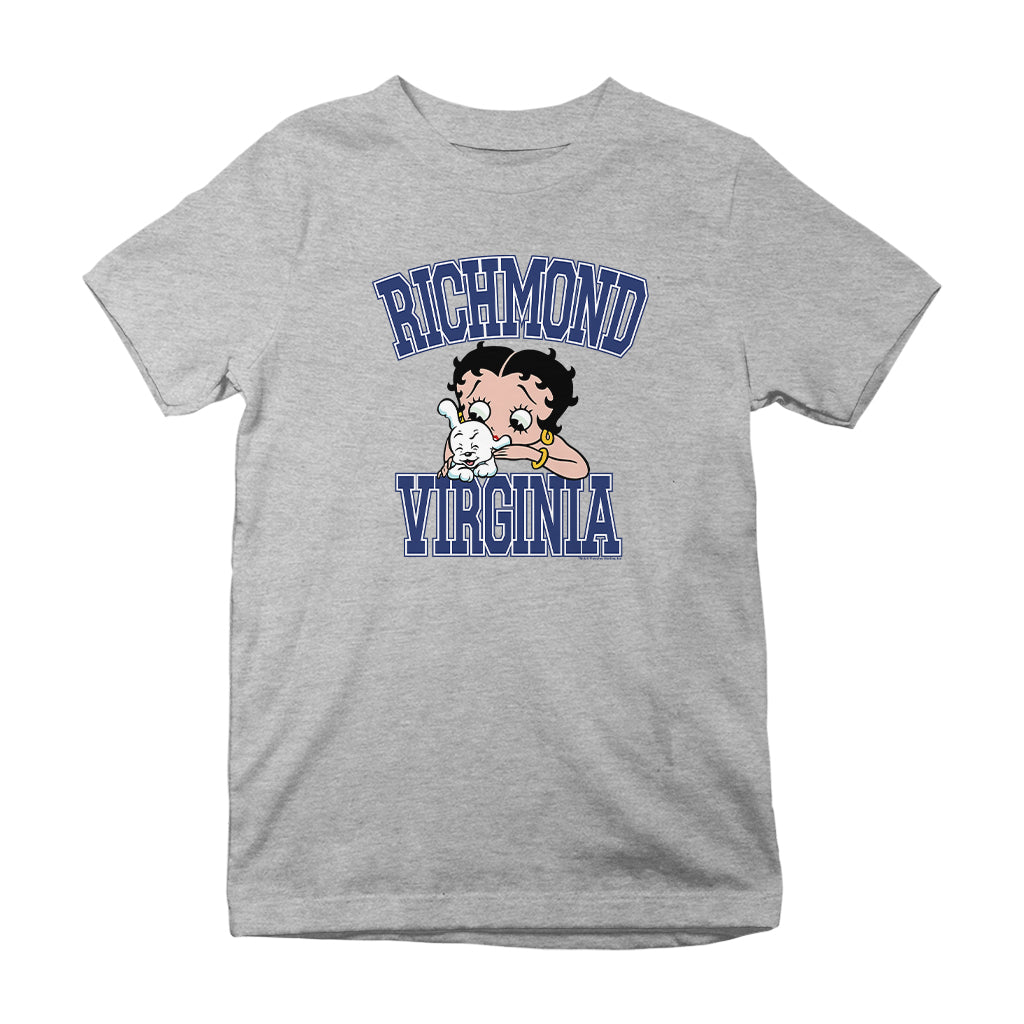 Betty Boop Richmond Virginia Kids T-Shirt
