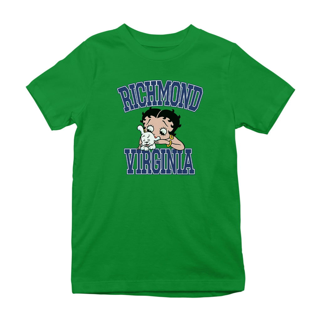 Betty Boop Richmond Virginia Kids T-Shirt
