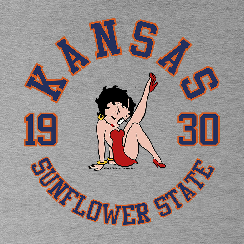 Betty Boop Kansas Sunflower State Men's Hooded Sweatshirt