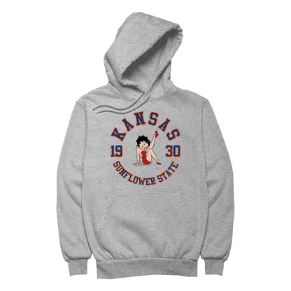 Betty Boop Kansas Sunflower State Men's Hooded Sweatshirt