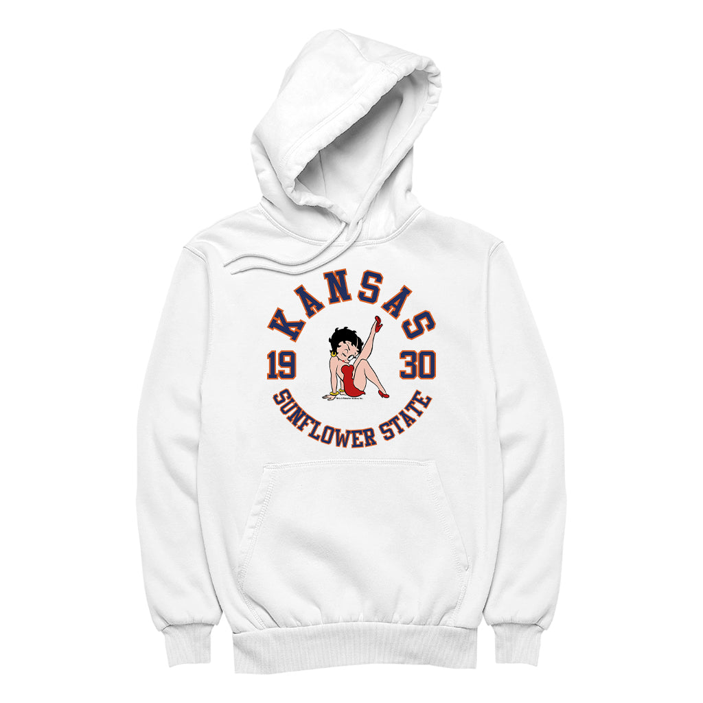 Betty Boop Kansas Sunflower State Men's Hooded Sweatshirt