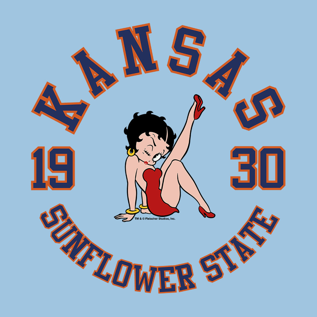 Betty Boop Kansas Sunflower State Men's Hooded Sweatshirt